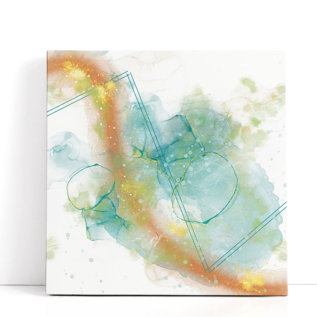 vibrant blue watercolor stroke
