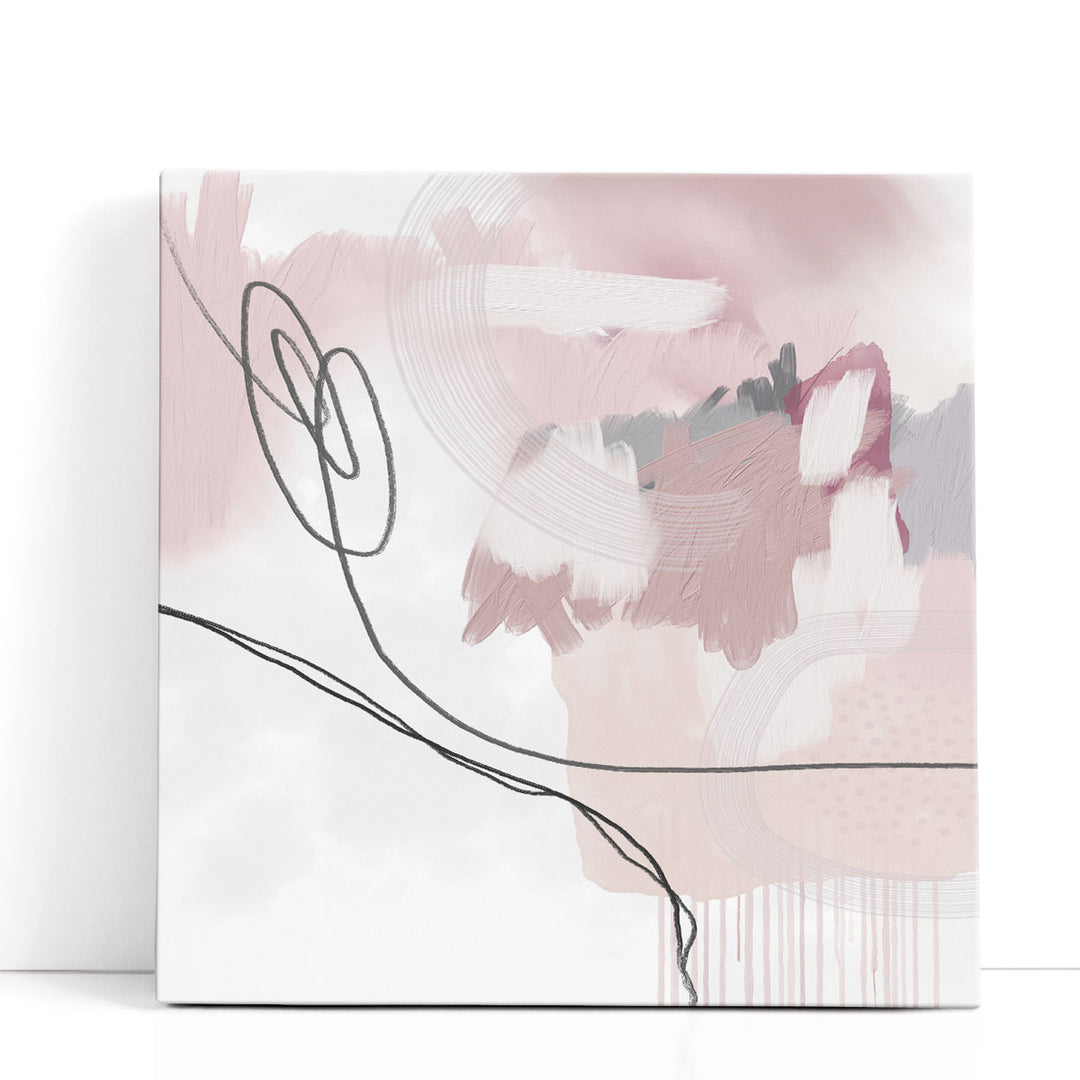 Line Art Prints – delicate pink linear silhouettes