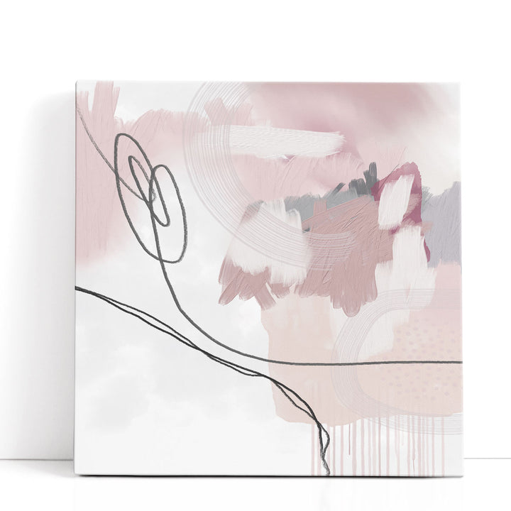 Line Art Prints – delicate pink linear silhouettes