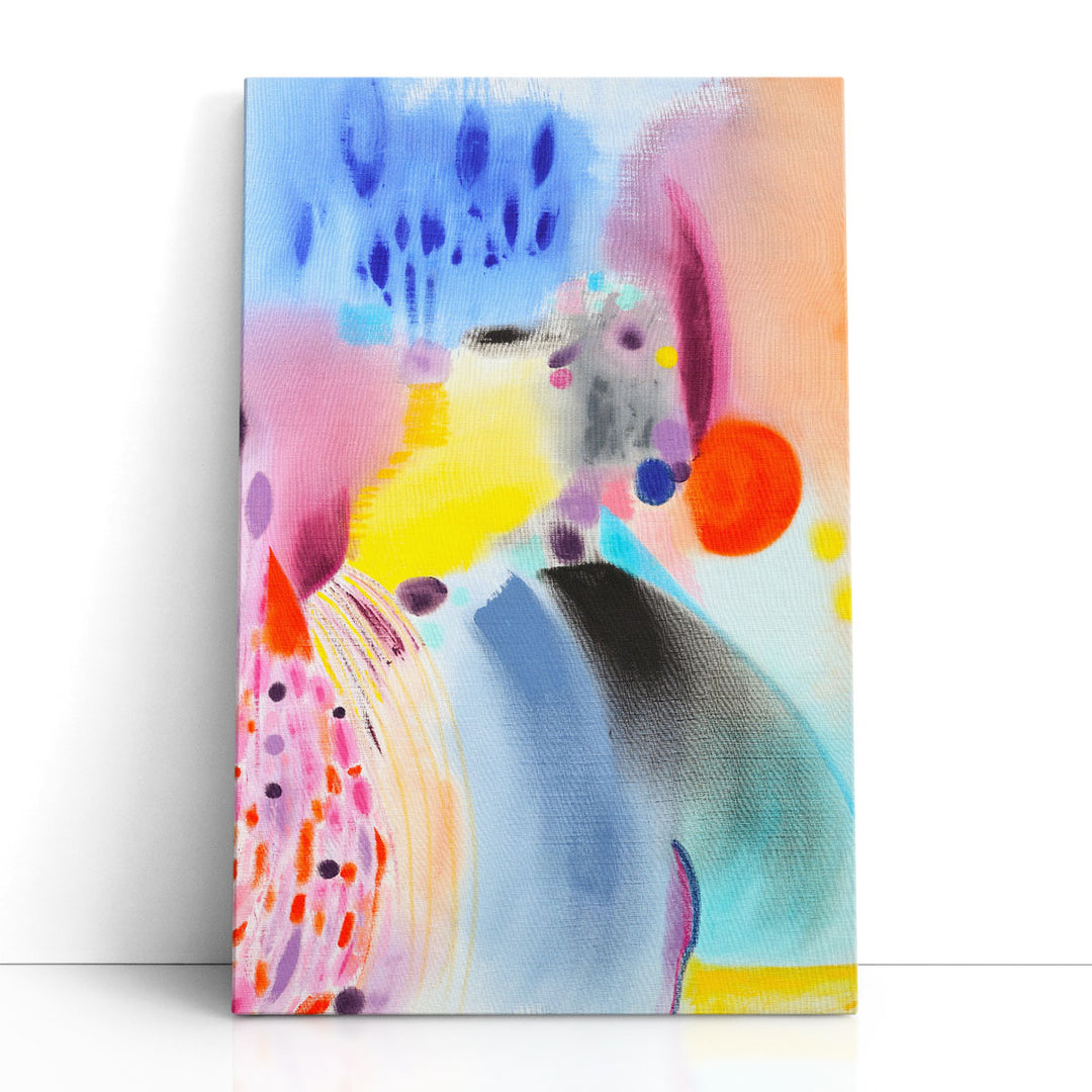 Colorful watercolor abstract expressionism art