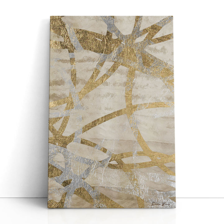 Golden and Silver Rings - Canvas Print Wall Art