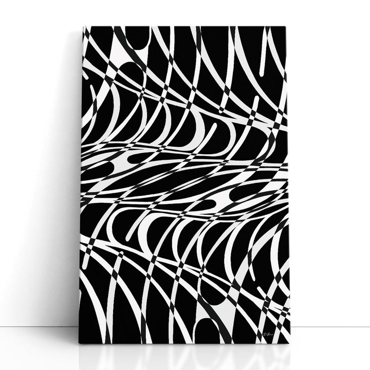Black and white art prints contrast design