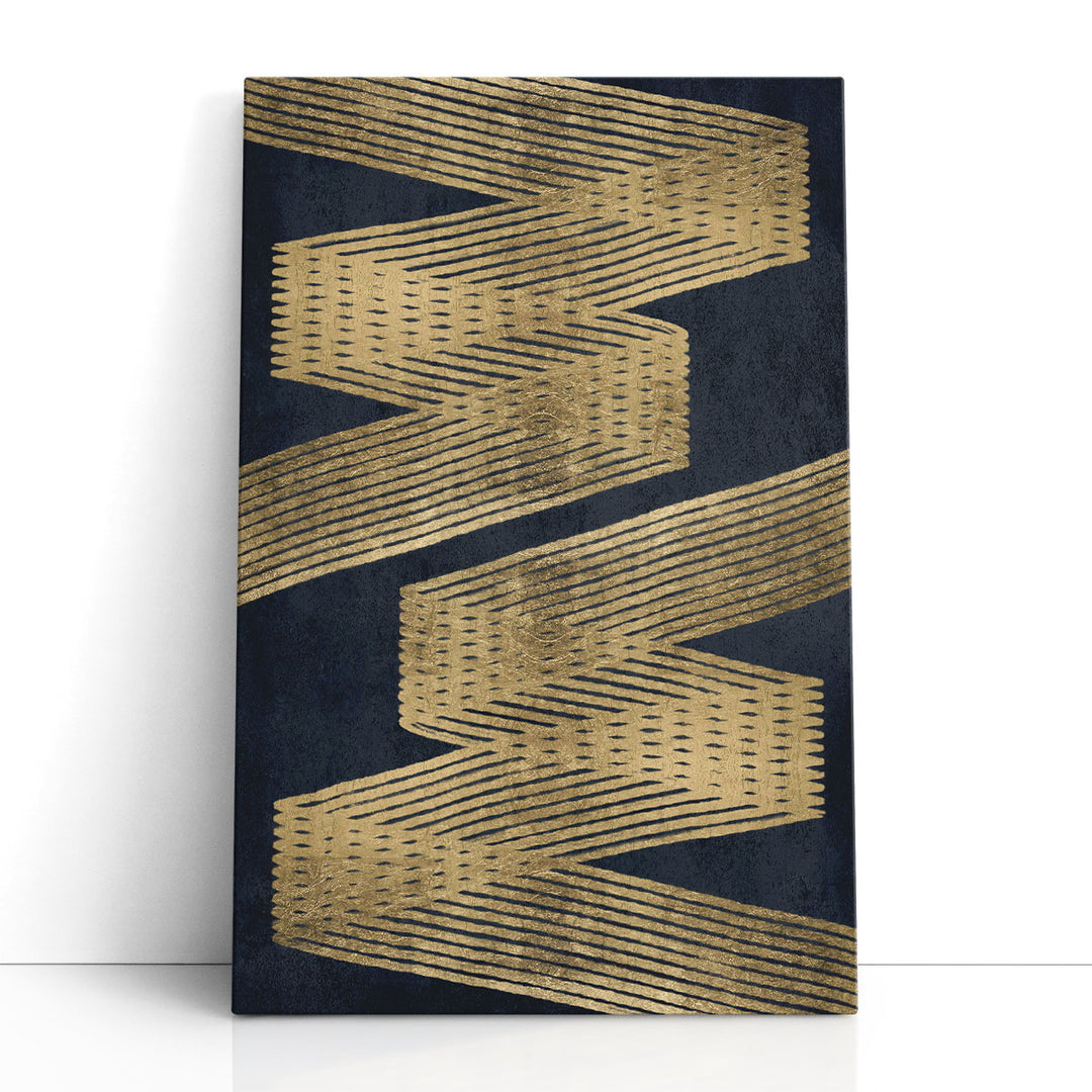 Golden Abstract Wall Art metallic shimmer design