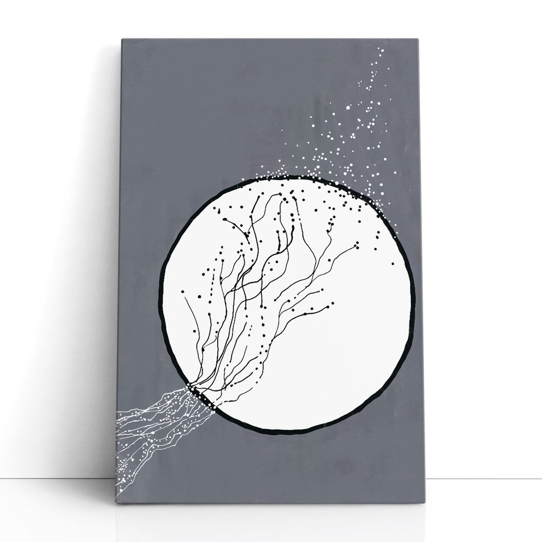 Gray and White Canvas Wall Art minimalist design