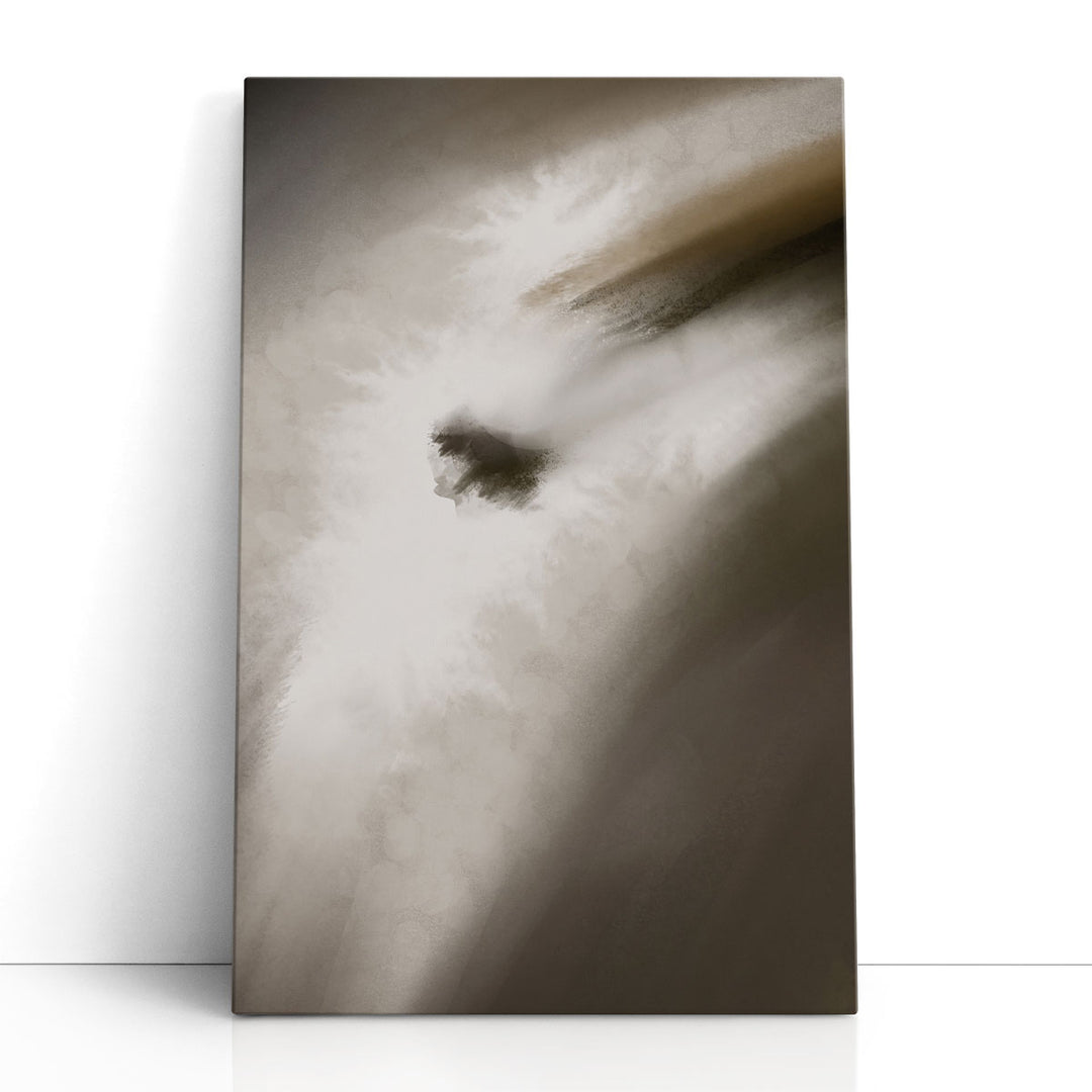 abstract neutral wall art – soft grey gradients