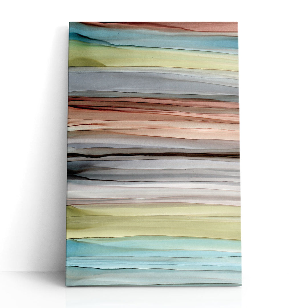 Hypnotic Framed Abstract Art – swirling colorful modern design