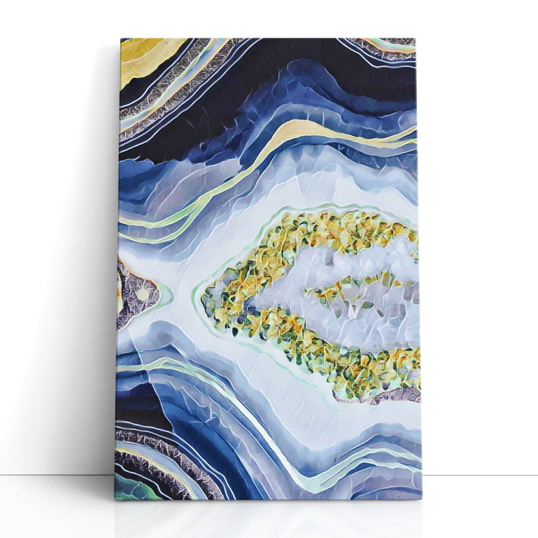 Framed Geode Wall Art natural crystal pattern