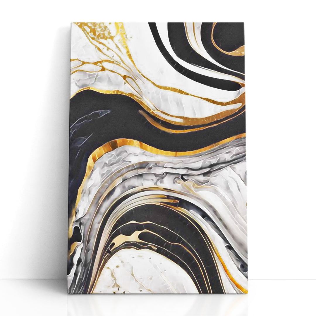 Black and White Abstract Art bold contrast pattern