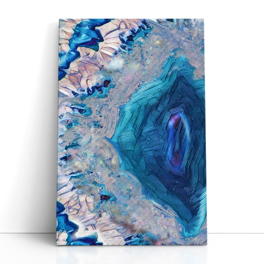 Blue Marble Wall Decor natural stone veins
