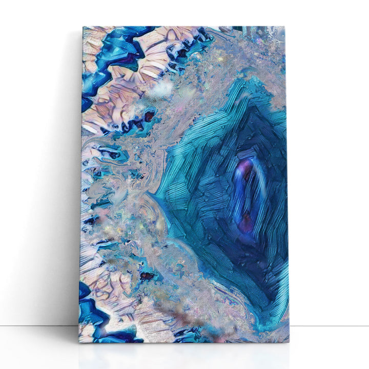 Blue Marble Wall Decor natural stone veins