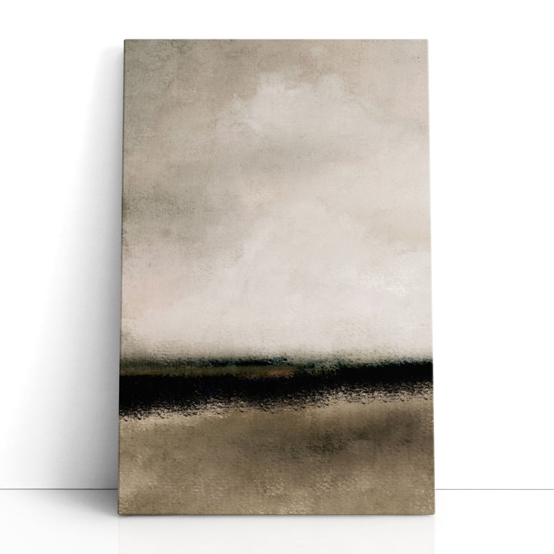 Neutral abstract canvas art serene dusk palette