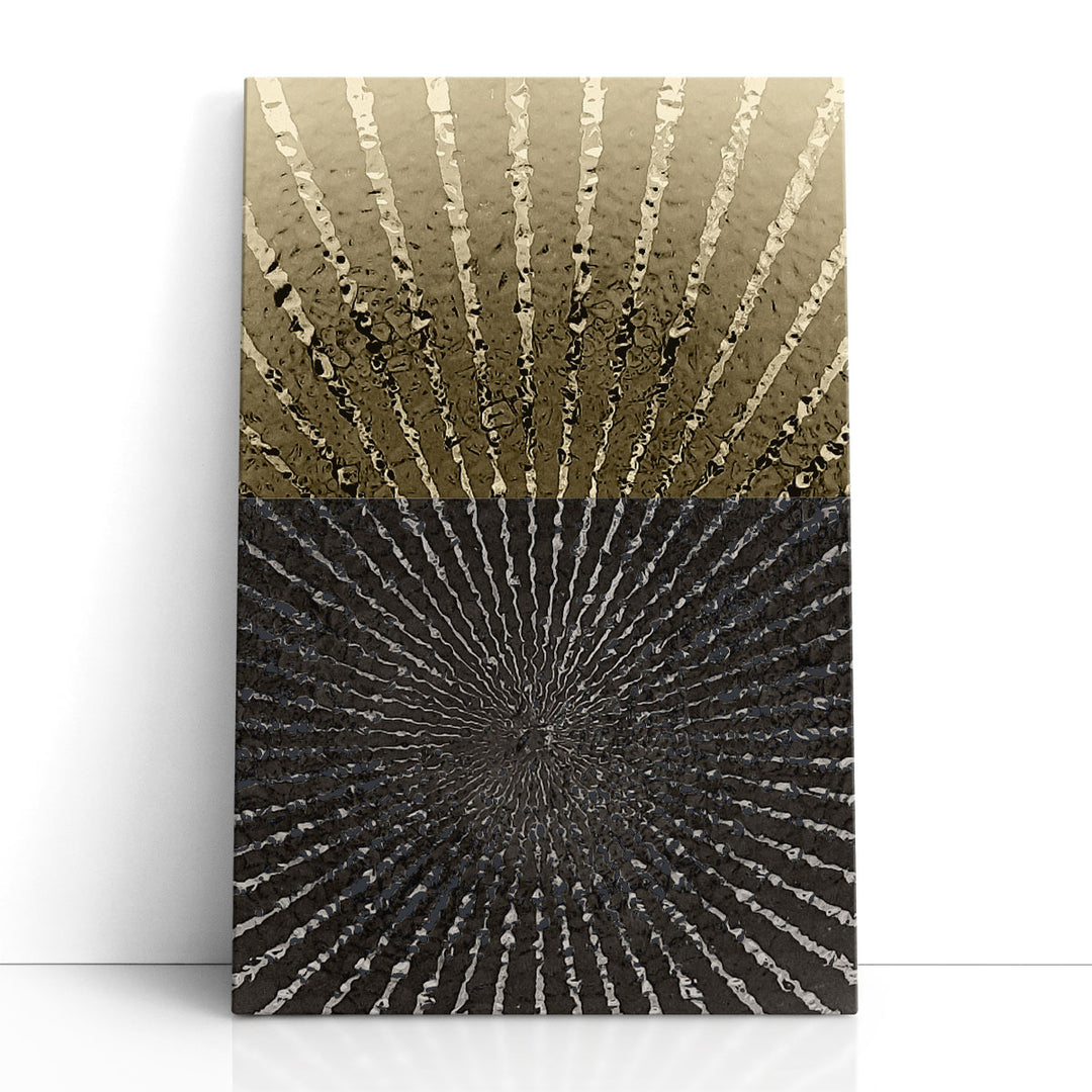 Abstract Canvas Wall Art black teal gold