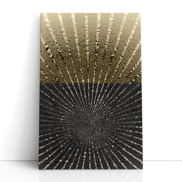Abstract Canvas Wall Art black teal gold