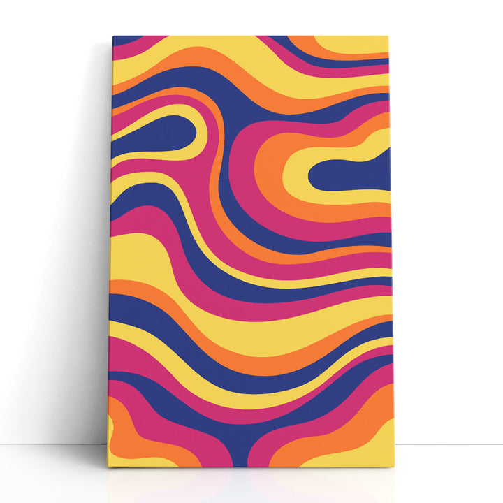 Colorful Wall Decor – vibrant curvy abstract art design