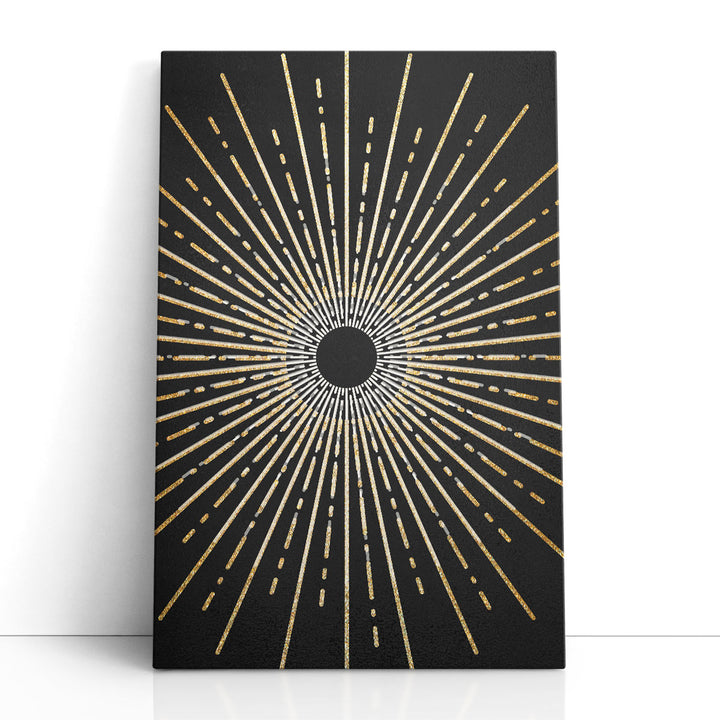 Gold Circle Wall Decor metallic circular design