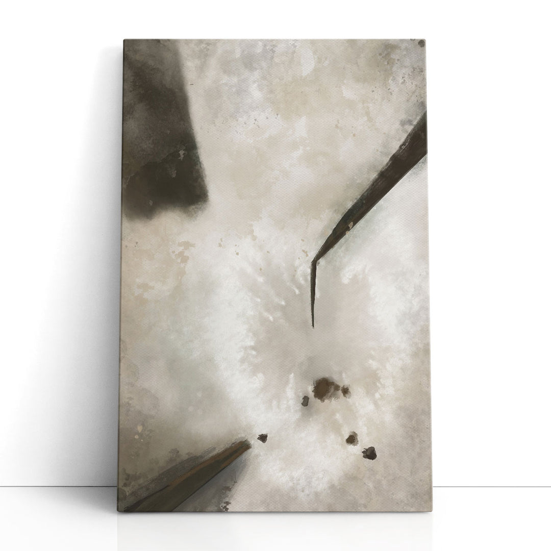 Neutral Abstract Canvas Wall Art serene neutral forms