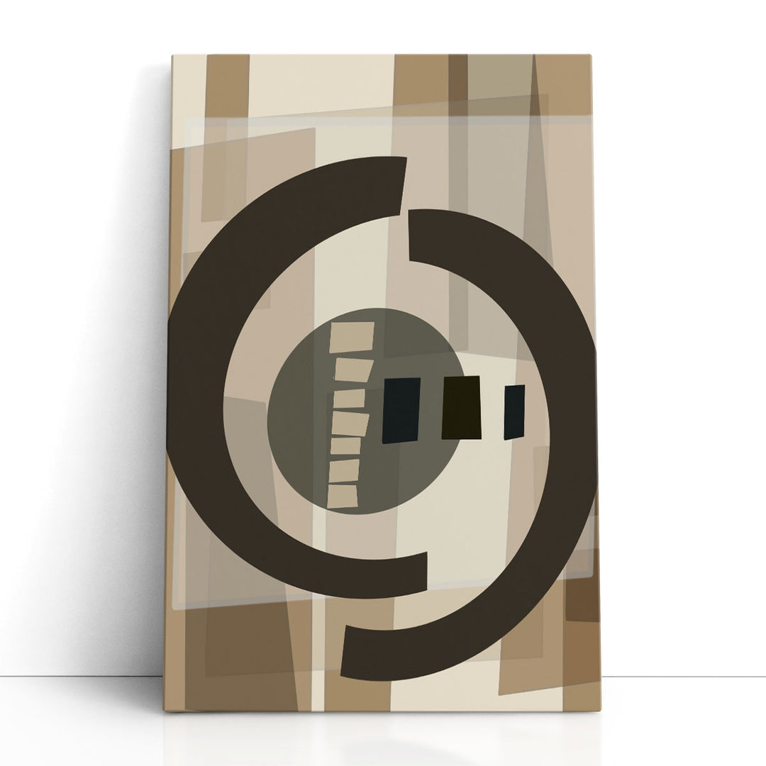 abstract neutral wall art brown strokes