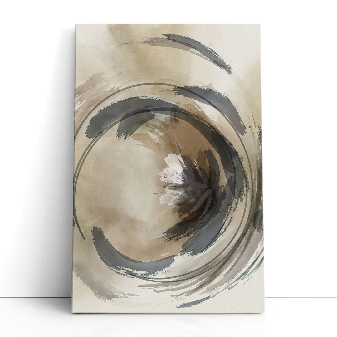 Circle canvas art concentric watercolor rings