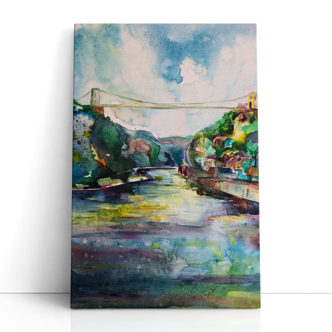 Suspension Bridge - Canvas Print Wall Art
