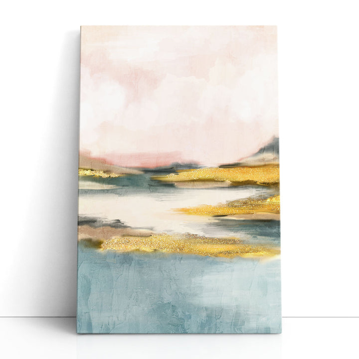 Modern Spring Wall Decor gold gray sky motif