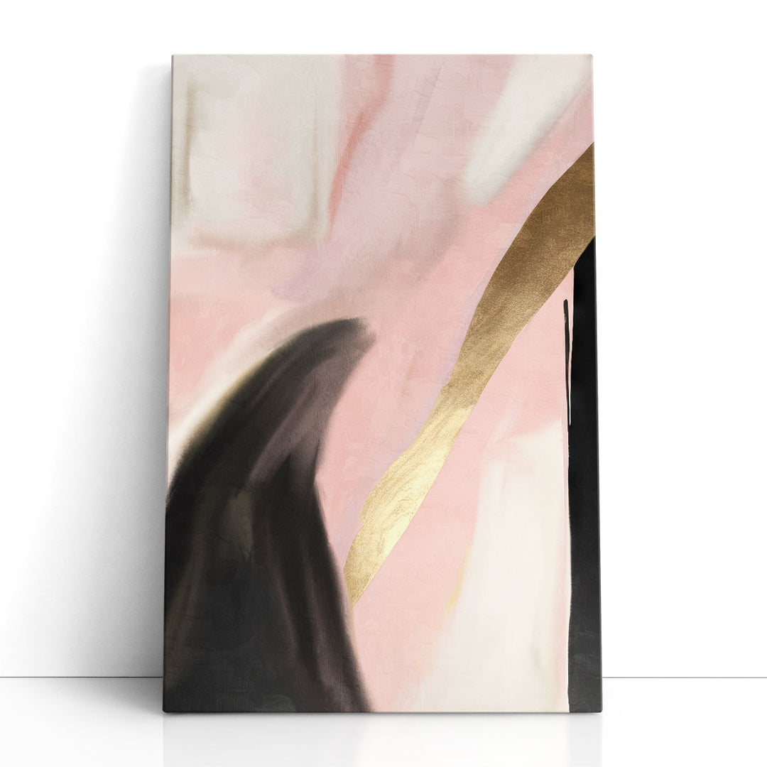 Pink abstract wall art canvas print
