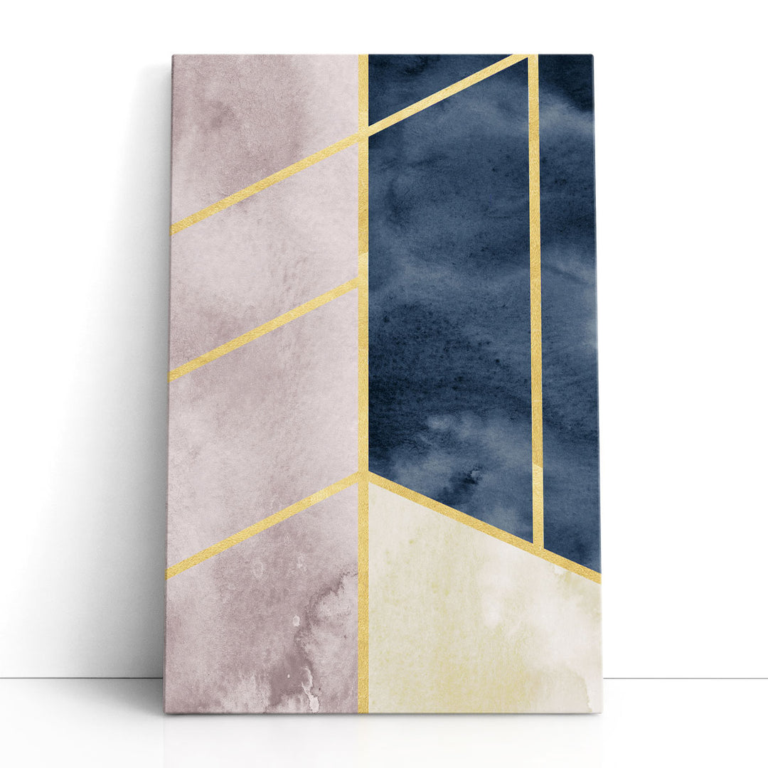 line art prints minimalist navy linear design