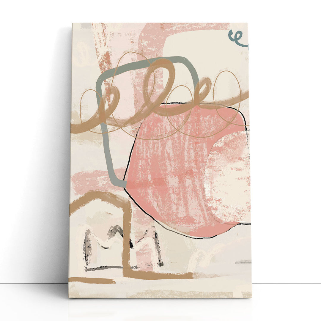 Spring wall decor pink neutral watercolor