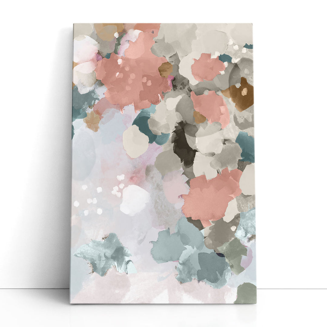 Falling Leaves Abstract - Canvas Print Wall Art