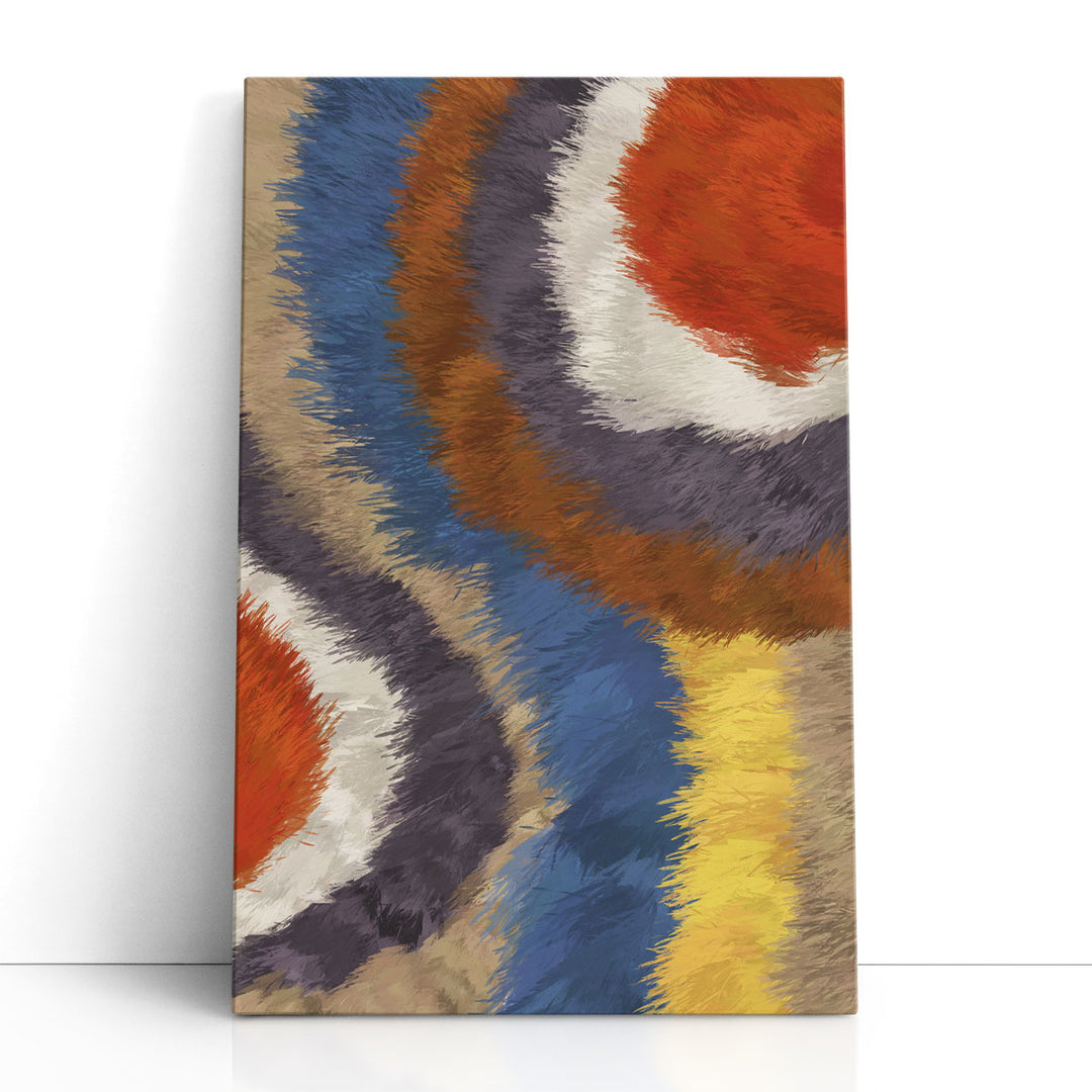 Colorful Wall Art vivid brushstroke composition