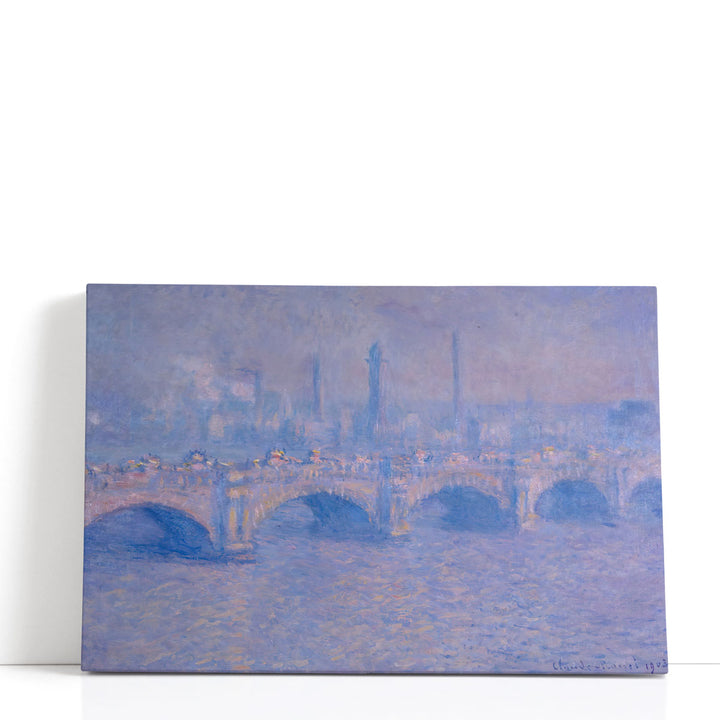 Waterloo Bridge, Gray Day, 1903 - Canvas Print Wall Art