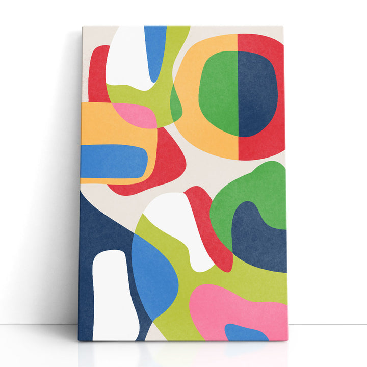Colorful Vibrant Wall Art bold curvy shapes