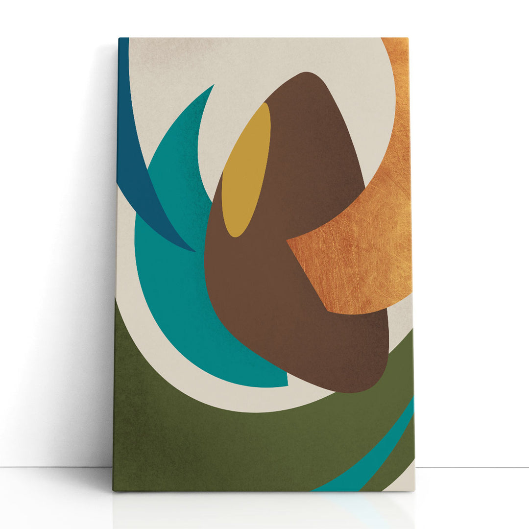 abstract geometric wall art bold angular pattern