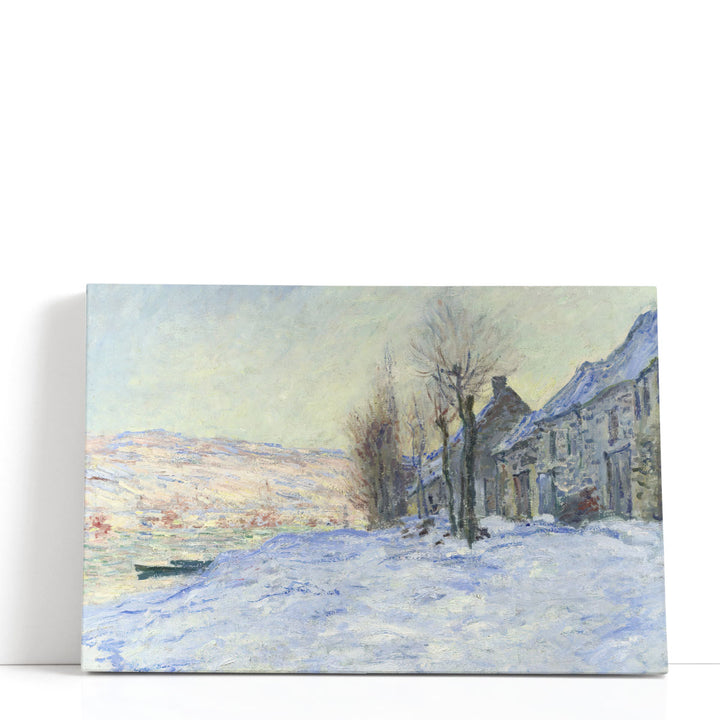 Lavacourt Under Snow - Canvas Print Wall Art