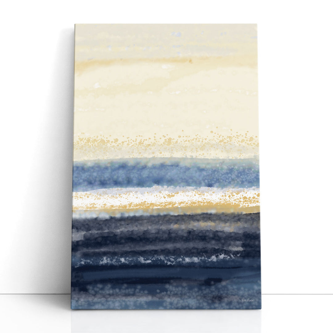 Abstract Midnight Blue 1 - Canvas Print Wall Art