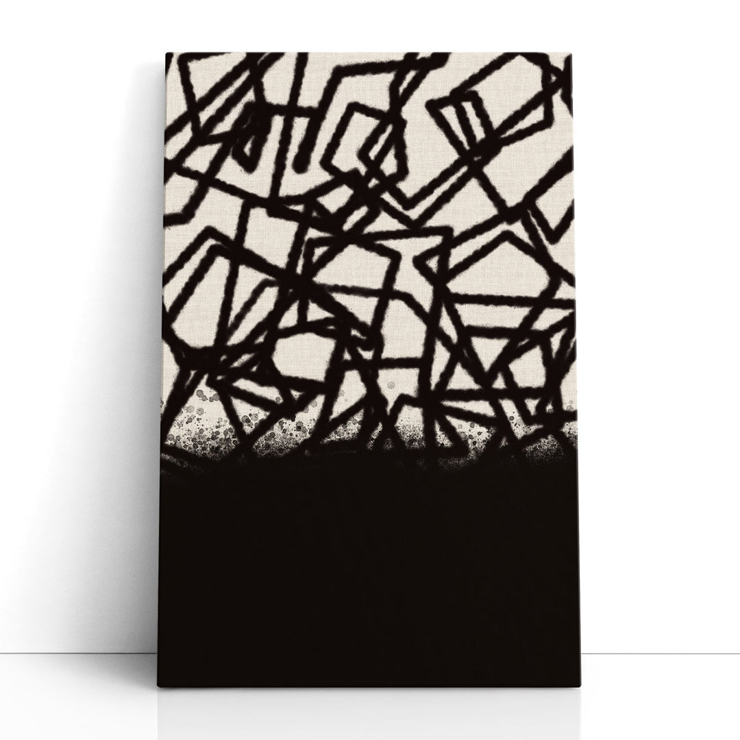 Black Geometric Art Prints modern line design