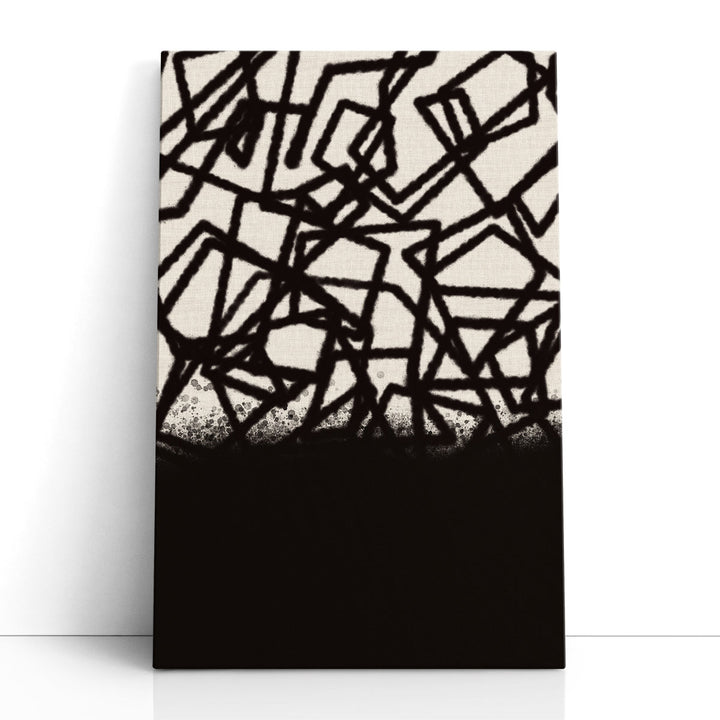 Black Geometric Art Prints modern line design