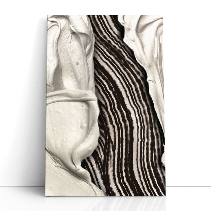 black and beige wall art design