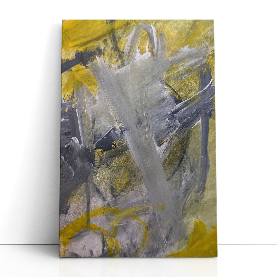 Green Abstract Art fluid watercolor strokes