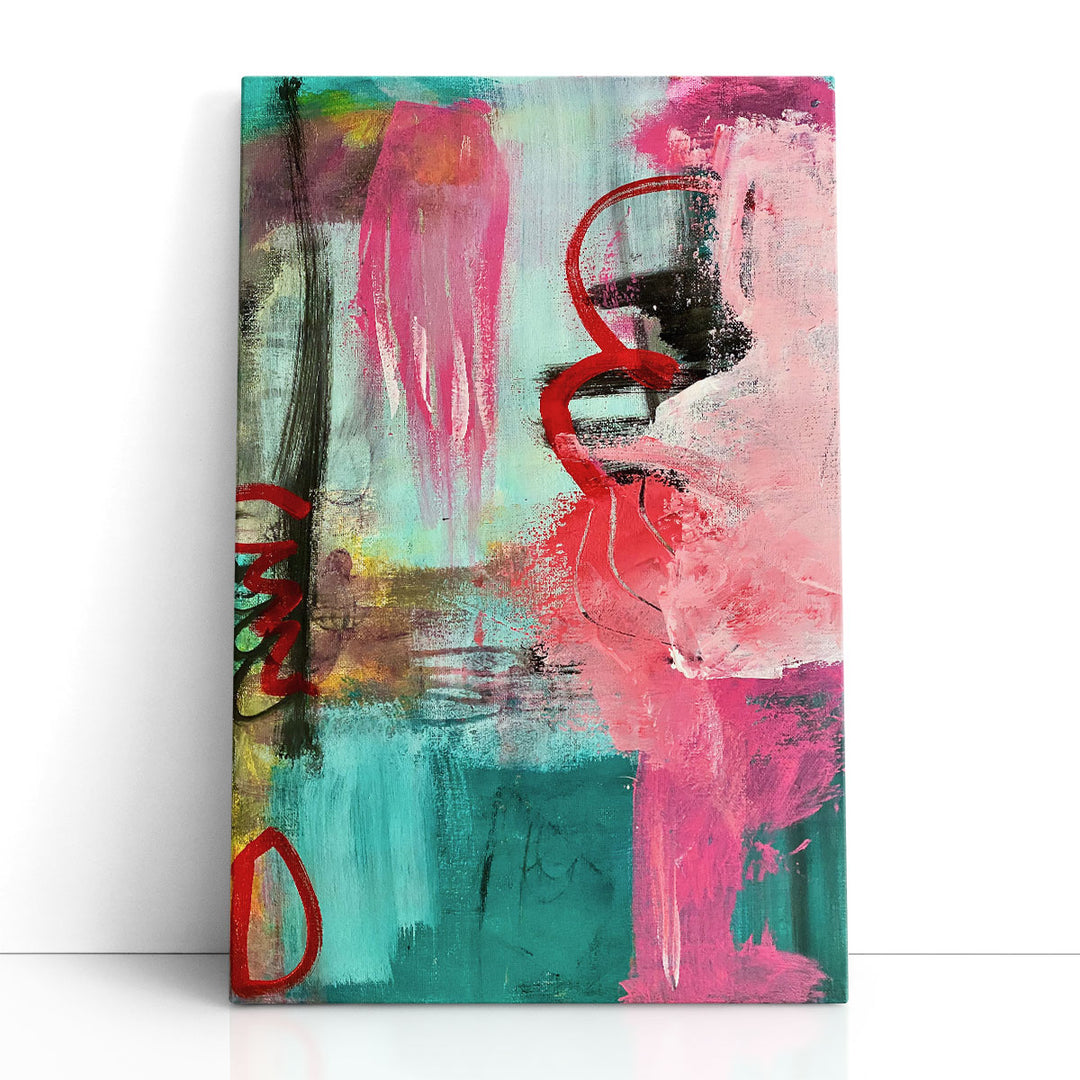 pink and blue wall art sunrise canvas