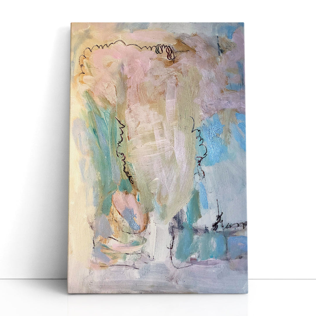 beige wall decor neutral abstract canvas print