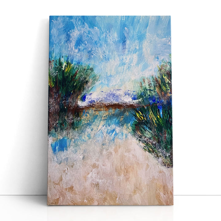 sea prints serene ocean wave scene