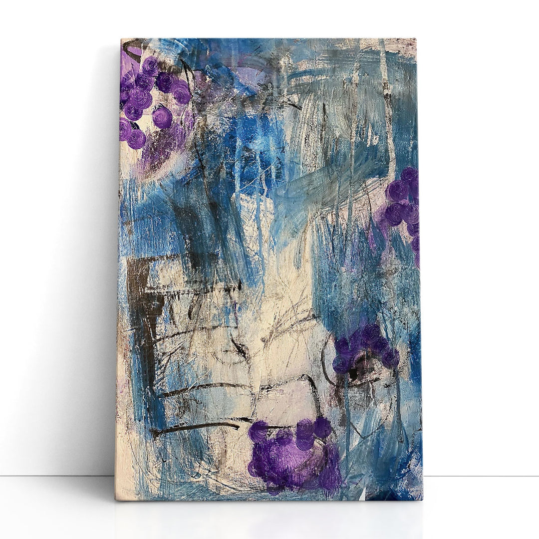 Purple Canvas Wall Art regal bedroom accent