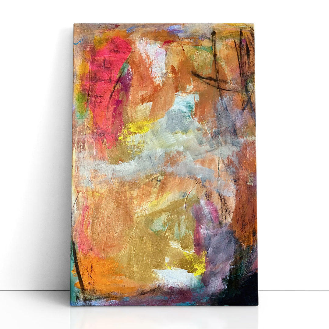 framed abstract wall art gold accents