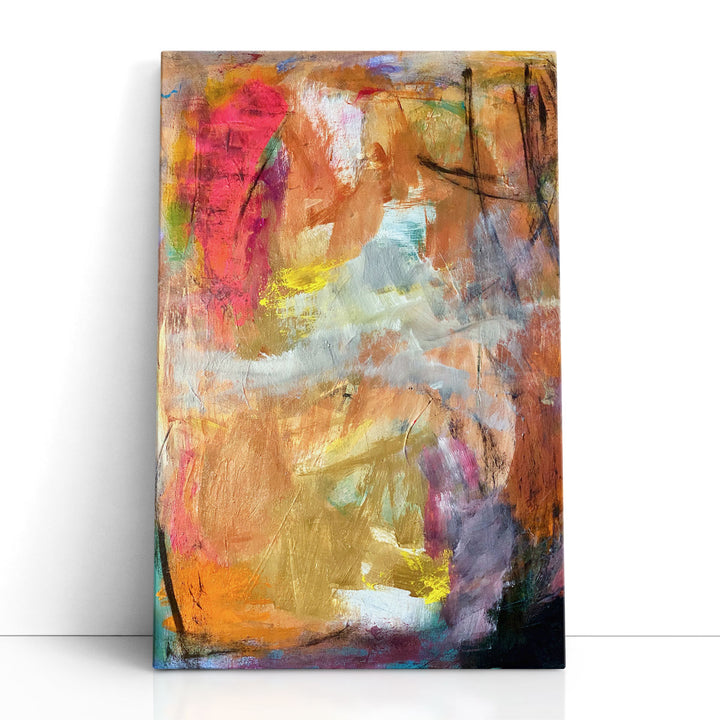 framed abstract wall art gold accents