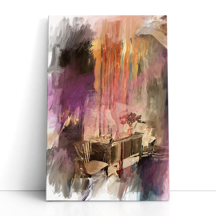 abstract wall art fluid geometric shapes