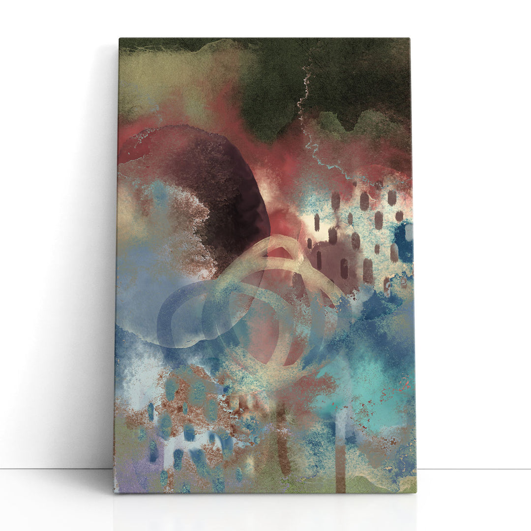 abstract wall art dynamic color swirls