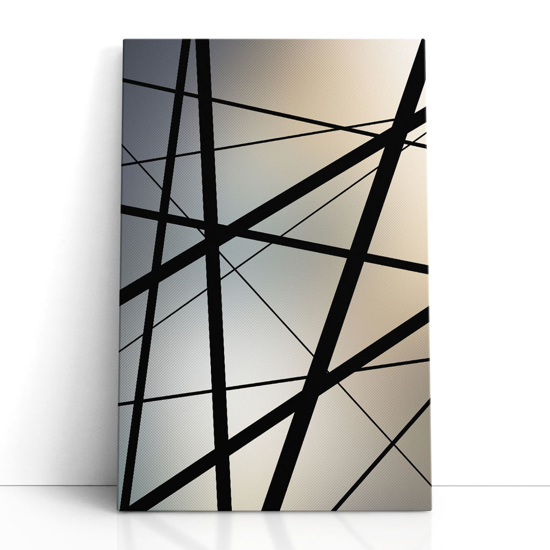 Black Line Art Framed bold linear simplicity