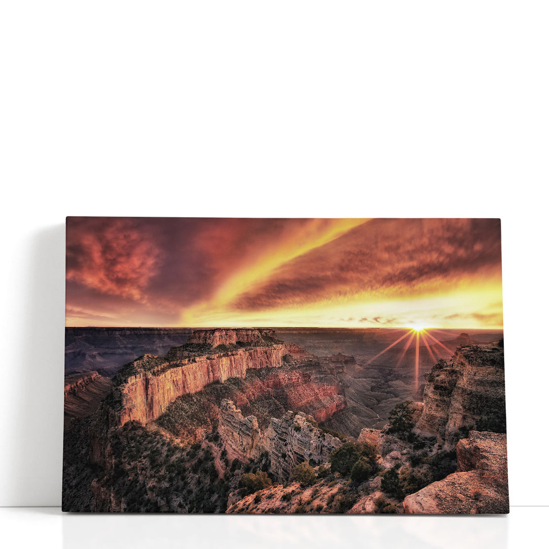 Canyon Sunset IV - Canvas Print Wall Art