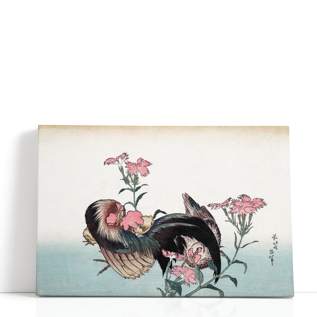 Cock and Flower, 1760-1849 - Canvas Print Wall Art