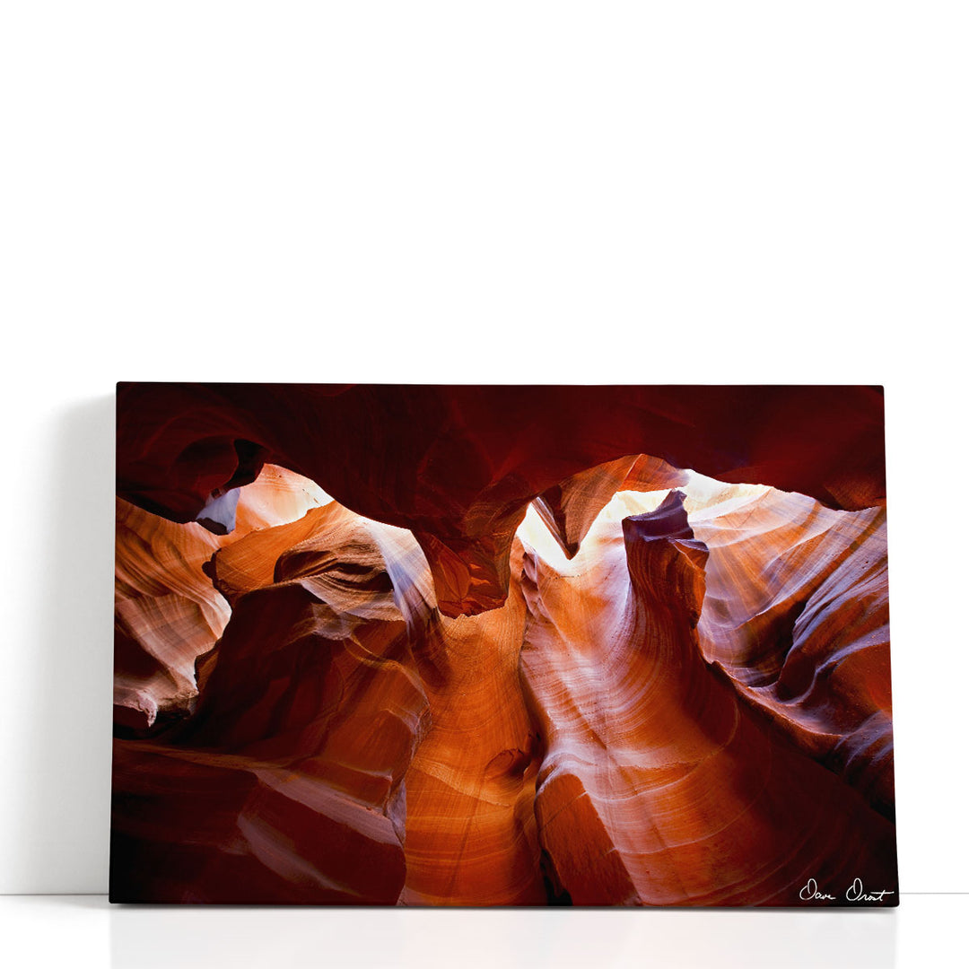 Sun Shining Through Canyon VII - Canvas Print Wall Art